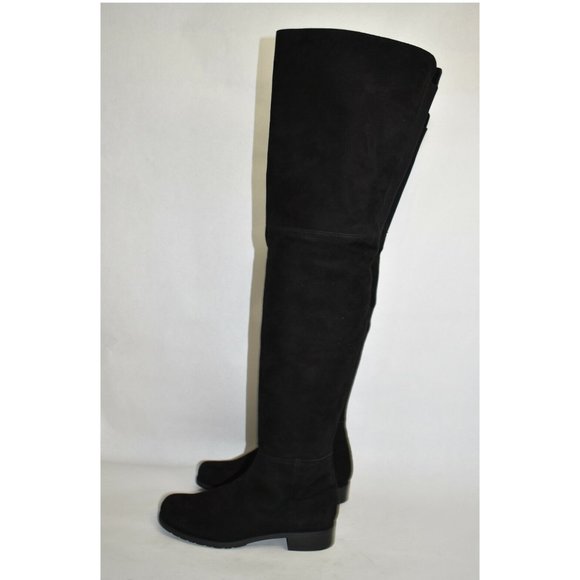 CELEBS $900 STUART WEITZMAN Hilo Thigh High OTK Boot BLACK suede 8 (JB6) - Picture 7 of 10